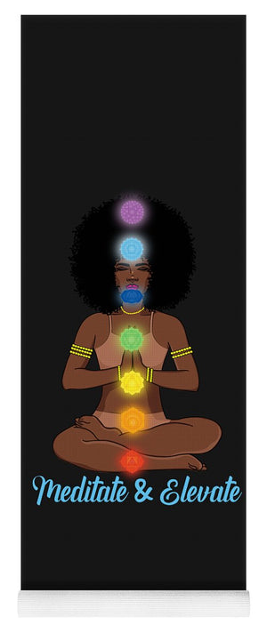Black Queen Meditate - Yoga Mat