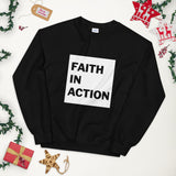 Faith In Action Box Logo Unisex Sweatshirt