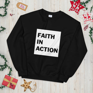 Faith In Action Box Logo Unisex Sweatshirt