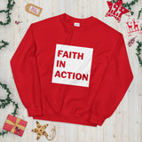 Faith In Action Box Logo Unisex Sweatshirt