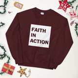 Faith In Action Box Logo Unisex Sweatshirt